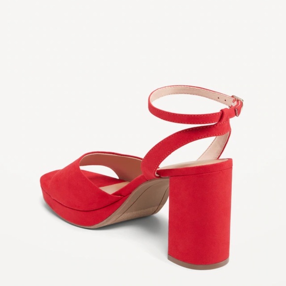 NWT OLD NAVY Platform Heels Color: Aurora Red SIZE 7 - Picture 5 of 6